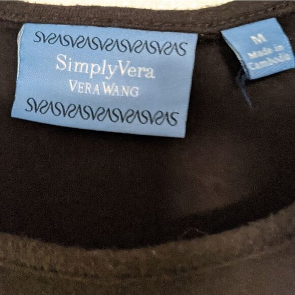 SIMPLY VERA WANG LADIES SIZE MED COTTON W\ RUFFLE - Picture 2 of 9
